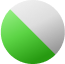 Argenté / vert