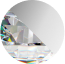 Argenté / transparent