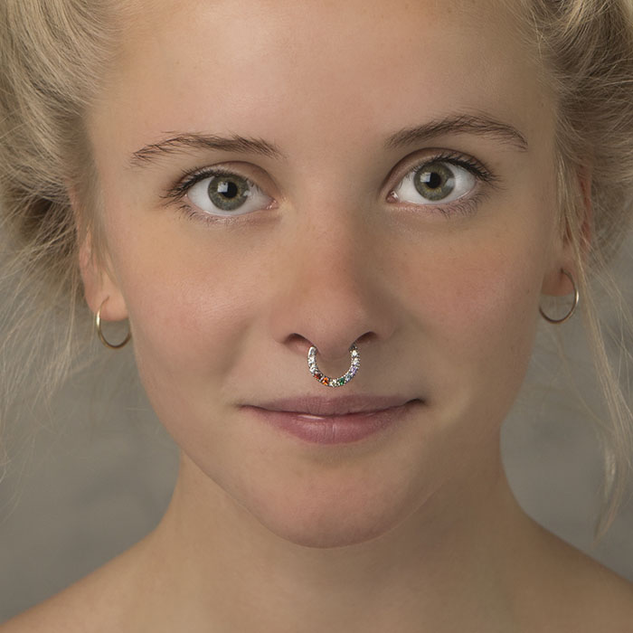 Septum avec 10 pierres