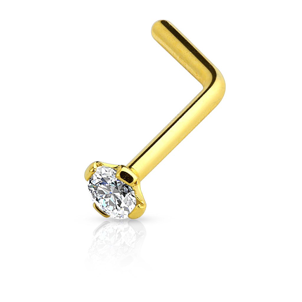 Piercing pour le nez avec pierre et différents coloris