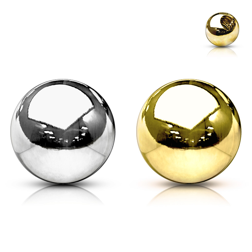 Boule pour piercing en or 14 carats