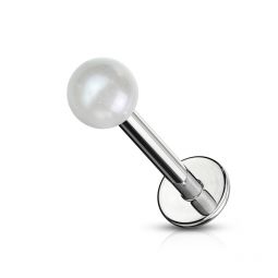 Labret perle en acrylique avec couleur au choix