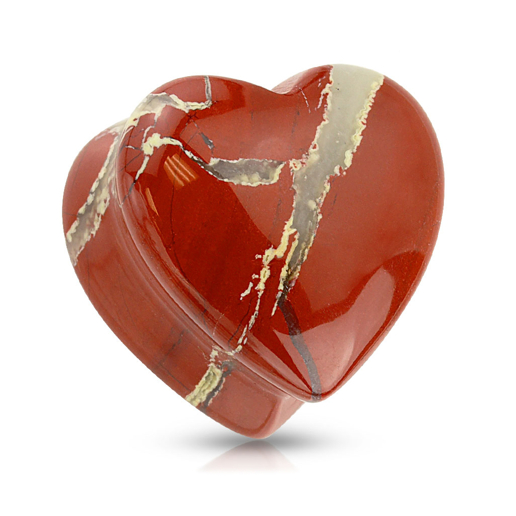 Plug en agathe rouge